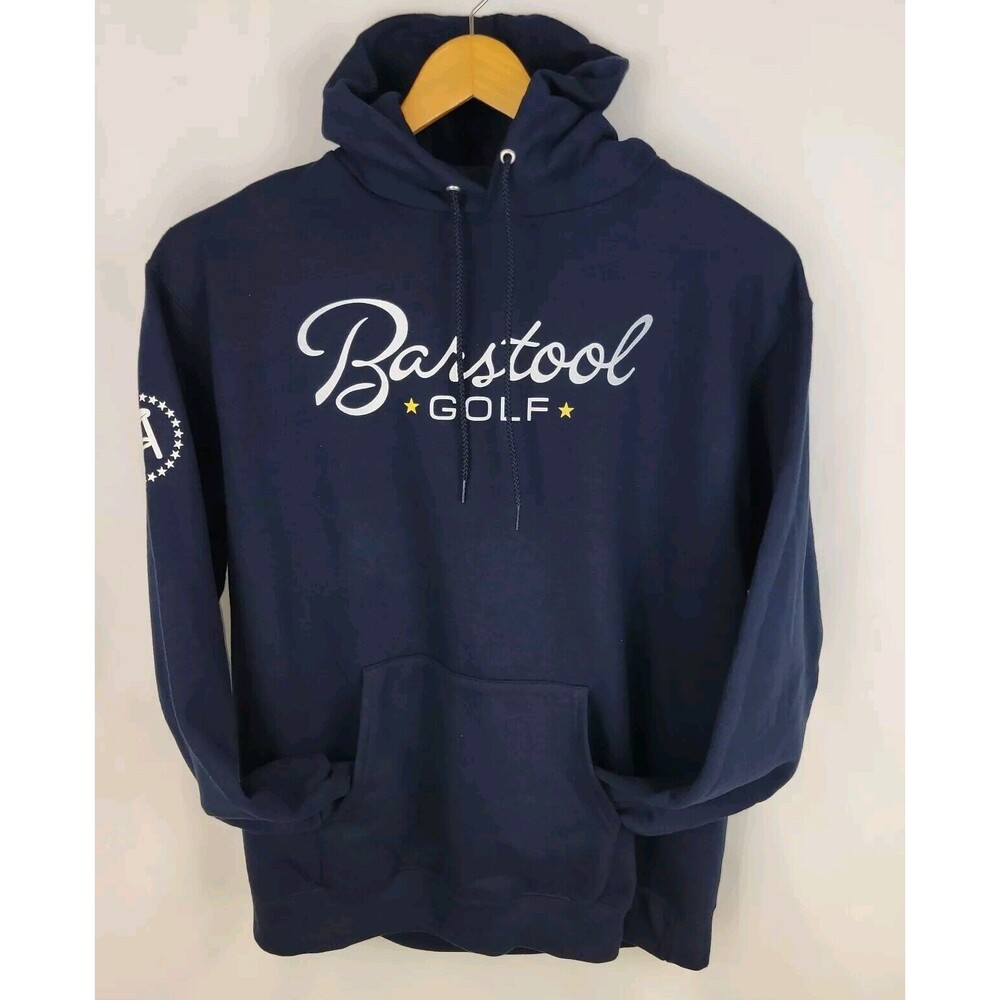 Champion Hoodie Blue  Barstool Sports Golf Pullover Hooded Sweater Men's XL
